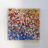 UNTITLED No,18 (千 Sen)　/ 千羽鶴の抽象画シリーズ　現代アート作品