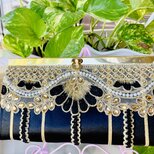 【30％OFF｜在庫8点のみ】刺繍が美しい がま口長財布｜撮影サンプル特別販売　長財布No.032