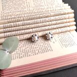 小耳さん向け耳飾り <pearl×moonstone>