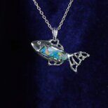 『幻想魚のペンダント』オパール シルバー925