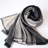 手織りカシミヤ100%ストール【紋華＊08】