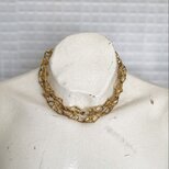 Vintage 70s-80s USA MOENT retro mode long chain necklace
