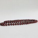 樹脂パールオールノットロングネックレス/8mm約80cm/ボルドー/made in japan
