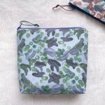 blueberryファスナーポーチ／メイクポーチ