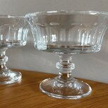 フランスの古いフルーツグラス　シャンパーニュグラス【ペアグラス】