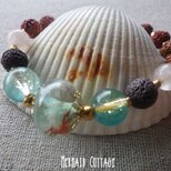 Under the Sea Diffuser Bracelet 蓄光・海中アートとラヴァストーンのアロマブレス
