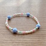 ブルーローズ & パステル ヴィンテージ ブレスレット