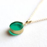 レジンアート　金彩風のペンダント〈若い太陽の下で〉