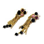 Vintage Elegance Tassel Earrings by Pierre Lorion Sylvia Karels