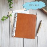 HB×WA5サイズのリフィル用パッド/オープンタイプのシステム手帳/ヌメ革/ルーズリーフミニ