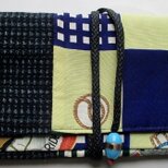 ８６９３　男絣と男の子の着物で作った和風財布・ポーチ　