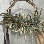 ユーカリ2種の実と葉の長もちリース