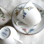 スウェーデン【ロールストランド/LOUISE】小花柄カップ＆ソーサー 5客セット