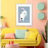 おかえり〜　犬　送料無料 　sei新着作品/新着順　イラスト　ポスター　アートポスター　4094