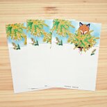 きつねのスマリくん　ご当地メモ紙　ミモザ