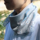 プチスカーフ「イネ」_ヤサシイネ！_田んぼ（コットンシフォン100%）