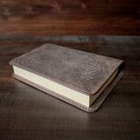 《文庫本サイズ》レザーブックカバー（ダークブラウン）