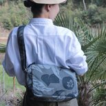 おでかけショルダーバッグ 「桃栗三年柿八年」_濃淡_濃い