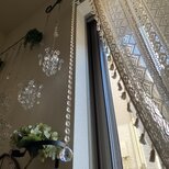 ガラスビーズ　シンプルサンキャッチャー　ゴールドリング｜Antique Prism ｜window decor