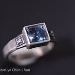 【完全新作】アラジンのスリランカ産スピネル＆ブルーコーネルピン・宝石箱リング【青の宝石箱】