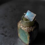 ホワイトラブラドライトシルバーリング#12