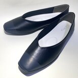 超軽量・ぺたんこ・楽ちん♪フラット撥水パンプス(ブラックxマットブラック他) 22.0cm〜26.0cm