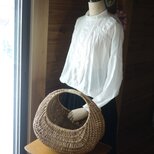 三日月型　柳バスケット　大　ドイツ