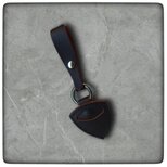 ◆ギターベース　レザー　ピックケース◆茶芯ブラックレザー　カスタムオーダー可能☆