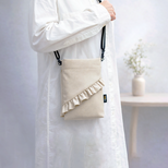 すっきり持てる｜フリルサコッシュ｜ミニショルダー（縦型）