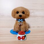 羊毛フェルトトイプードル エサ・下敷き