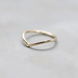 真鍮Vカーブラインプレーンリング 1.5mm幅 鏡面｜FA-1184