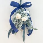 ブルーリボンのスワッグ