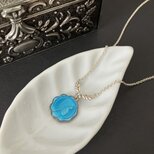 [Fontaine de Lourdes] Laurier 月桂樹のネックレス silver*blue