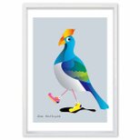 スニーカーが好き　鳥　送料無料 　アート/sei新着作品/新着順　イラスト　ポスター　アートポスター　3196