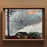 原画「住宅の在る風景」F3・油彩