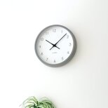 KATOMOKU muku clock 7 グレー km-60GR 掛け時計 木製 無垢材