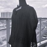 夏向きコットンブラウス（ブラック）