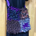 一点物 フリンジショルダーバッグ｜KNOTS｜パープル系｜主役デザイン・古着リメイク