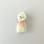 儚げ犬 - ブローチ