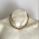 Vintage 80s-90s USA retro gold tone link chain necklace