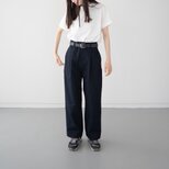 FRECKLE｜twill cotton linen/tack pants/phantom/size1.2