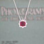 Cubic Synthetic Ruby Pendant【受注制作】