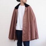 昭和レトロ ジャパンヴィンテージ ウールケープ・マント｜ベルベット衿｜大正ロマン アウターウェア