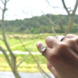 ぶどうの実　プレナイトのリング　silver950