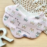 新作♪柴犬♪オーガニック♪水色♪ふわふわやわらかスタイ♪