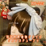 着物リメイク ハイカラおりぼん カチューシャ カチューム ヘアアクセサリー｜和洋折衷 淡いグレー地に繊細な草花模様 RT-225