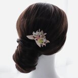 蕾花の髪飾り・浴衣髪飾り｜Uピン｜フェアリーピンク｜夏着物・着物