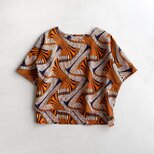 アフリカンワックスプリント　Tシャツ Lesedi