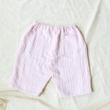 「Ｙ様オーダー作品」【桜染め／Linen＆Organiccottonガーゼ】ハーフパンツのコピー