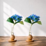 【６月の花】本物みたいな紫陽花　blue マジカルウォーター　インテリアフラワー